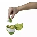 Presa pentru usturoi, Chef'n, Arugula, 18 x 6,6 x 12,7 cm, plastic, verde