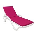 Pernă pentru șezlong, Atelier del Sofa, 535PFT1507, Roz