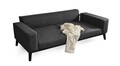 Canapea extensibila 3 locuri, Artie, 560ARE2902, Lemn de fag / PAL, Antracit