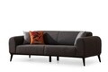 Canapea extensibila 3 locuri, Artie, 560ARE2910, Lemn de fag / PAL, Antracit