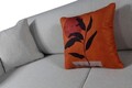 Canapea extensibila 3 locuri, Artie, 560ARE2916, Lemn de fag / PAL, Gri deschis