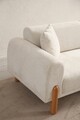Canapea extensibila 3 locuri, Artie, 560ARE4103, Lemn de fag / PAL, Crem
