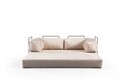 Canapea extensibila 2 locuri, Artie, 560ARE4157, Poliester, Crem