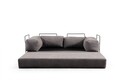 Canapea extensibila 2 locuri, Artie, 560ARE4162, Poliester, Gri