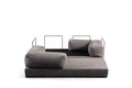 Canapea extensibila 2 locuri, Artie, 560ARE4162, Poliester, Gri