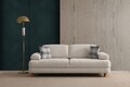 Canapea extensibila 3 locuri, Artie, 560ARE4165, Cadru: LEMN/PAL, Crem