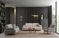 Canapea extensibila 3 locuri, Artie, 560ARE4165, Cadru: LEMN/PAL, Crem