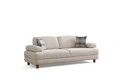 Canapea extensibila 3 locuri, Artie, 560ARE4165, Cadru: LEMN/PAL, Crem