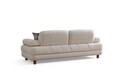 Canapea extensibila 3 locuri, Artie, 560ARE4165, Cadru: LEMN/PAL, Crem