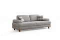 Canapea extensibila 3 locuri, Artie, 560ARE4168, Cadru: LEMN/PAL, Crem / Albastru