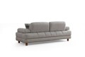 Canapea extensibila 3 locuri, Artie, 560ARE4168, Cadru: LEMN/PAL, Crem / Albastru