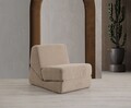 Fotoliu extensibil, Artie, 560ARE4171, Poliester, Crem inchis
