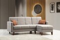Coltar, Misty, 730MST1305, Metal / Lemn, Gri deschis