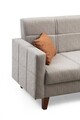 Coltar, Misty, 730MST1305, Metal / Lemn, Gri deschis