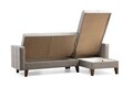 Coltar, Misty, 730MST1305, Metal / Lemn, Gri deschis