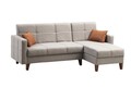 Coltar, Misty, 730MST1305, Metal / Lemn, Gri deschis