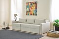 Canapea extensibila 3 locuri, Balcab Home, 825BLC4324, Lemn de brad, Crem
