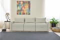 Canapea extensibila 3 locuri, Balcab Home, 825BLC4324, Lemn de brad, Crem