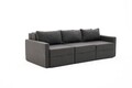 Canapea extensibila 3 locuri, Balcab Home, 825BLC4325, Lemn de brad, Antracit