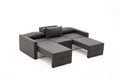 Canapea extensibila 3 locuri, Balcab Home, 825BLC4325, Lemn de brad, Antracit