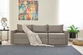 Canapea extensibila 3 locuri, Balcab Home, 825BLC4326, Lemn de brad, Maro