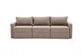 Canapea extensibila 3 locuri, Balcab Home, 825BLC4326, Lemn de brad, Maro