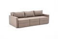 Canapea extensibila 3 locuri, Balcab Home, 825BLC4326, Lemn de brad, Maro