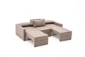 Canapea extensibila 3 locuri, Balcab Home, 825BLC4326, Lemn de brad, Maro