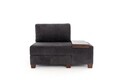 Fotoliu extensibil, Balcab Home, 825BLC4709, Lemn, Antracit