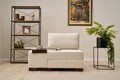 Fotoliu extensibil, Balcab Home, 825BLC4712, Lemn, Crem