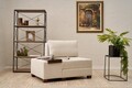 Fotoliu extensibil, Balcab Home, 825BLC4712, Lemn, Crem