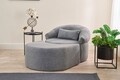 Fotoliu extensibil, Balcab Home, 825BLC4724, Poliester, Gri