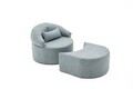 Fotoliu extensibil, Balcab Home, 825BLC4724, Poliester, Gri