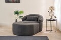 Fotoliu extensibil, Balcab Home, 825BLC4728, Poliester, Antracit