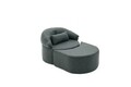 Fotoliu extensibil, Balcab Home, 825BLC4728, Poliester, Antracit