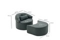 Fotoliu extensibil, Balcab Home, 825BLC4728, Poliester, Antracit
