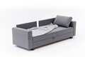 Canapea extensibila 3 locuri, Balcab Home, 825BLC5246, Lemn / MDF / PAL, Gri
