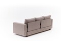 Canapea extensibila 3 locuri, Balcab Home, 825BLC5250, Lemn / MDF / PAL, Maro