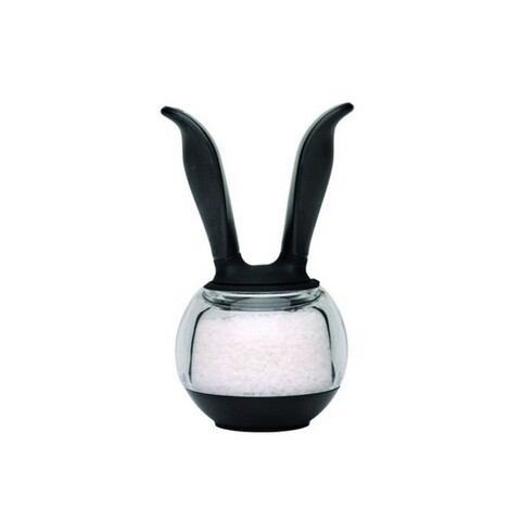 Rasnita manuala sare, Chef'n, sticla/plastic, negru