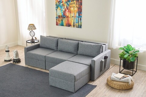 Coltar, Balcab Home, 825BLC5270, Lemn de brad, Gri