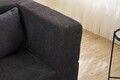 Canapea extensibila 2 locuri, Balcab Home, 825BLC5402, Tesatura Chenille, Antracit