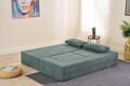 Canapea extensibila 2 locuri, Balcab Home, 825BLC5404, Tesatura Chenille, Verde