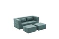 Canapea extensibila 2 locuri, Balcab Home, 825BLC5404, Tesatura Chenille, Verde