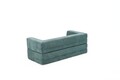 Canapea extensibila 2 locuri, Balcab Home, 825BLC5404, Tesatura Chenille, Verde