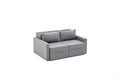 Canapea extensibila 2 locuri, Balcab Home, 825BLC5412, Lemn de brad, Gri
