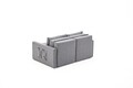 Canapea extensibila 2 locuri, Balcab Home, 825BLC5412, Lemn de brad, Gri