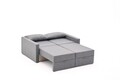 Canapea extensibila 2 locuri, Balcab Home, 825BLC5412, Lemn de brad, Gri
