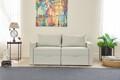 Canapea extensibila 2 locuri, Balcab Home, 825BLC5413, Lemn de brad, Crem