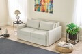 Canapea extensibila 2 locuri, Balcab Home, 825BLC5413, Lemn de brad, Crem