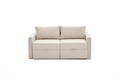 Canapea extensibila 2 locuri, Balcab Home, 825BLC5413, Lemn de brad, Crem
